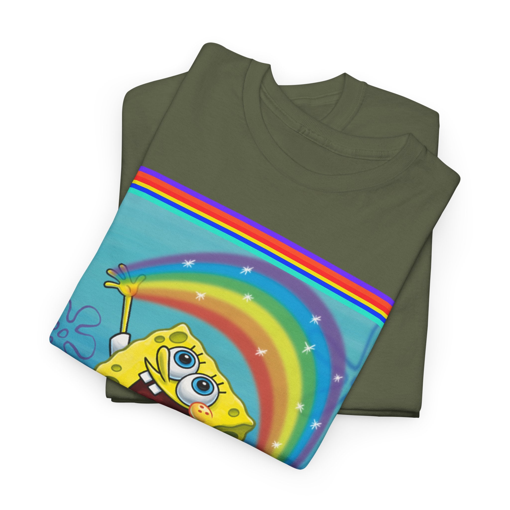 SpongeBob Rainbow SquarePants T-Shirt — Nickelodeon Graphic Tee