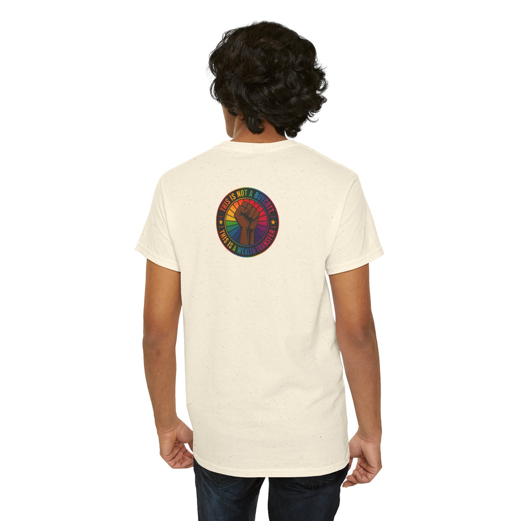 Blackout Graphic Tee — Urban Comic Poster Design with Back Fist Logo