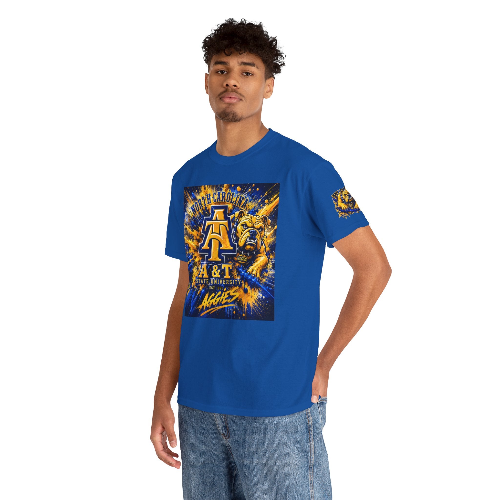 North Carolina A&T Aggies Bulldog T-Shirt — A&T Logo College Tee