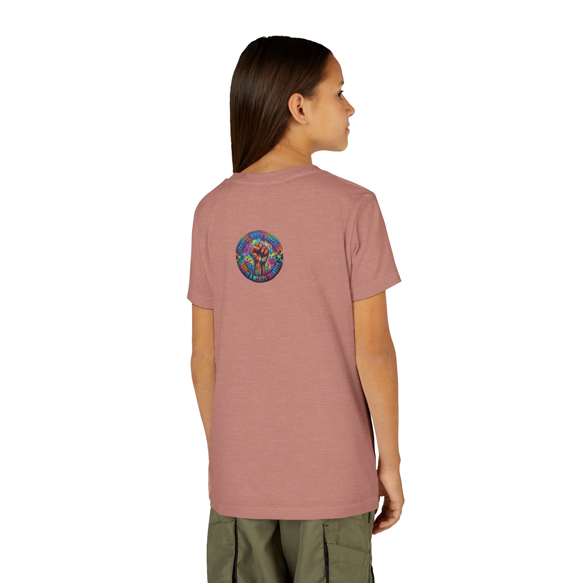 Neon Power Button Tee — Gamer Screen Escape Youth T-Shirt