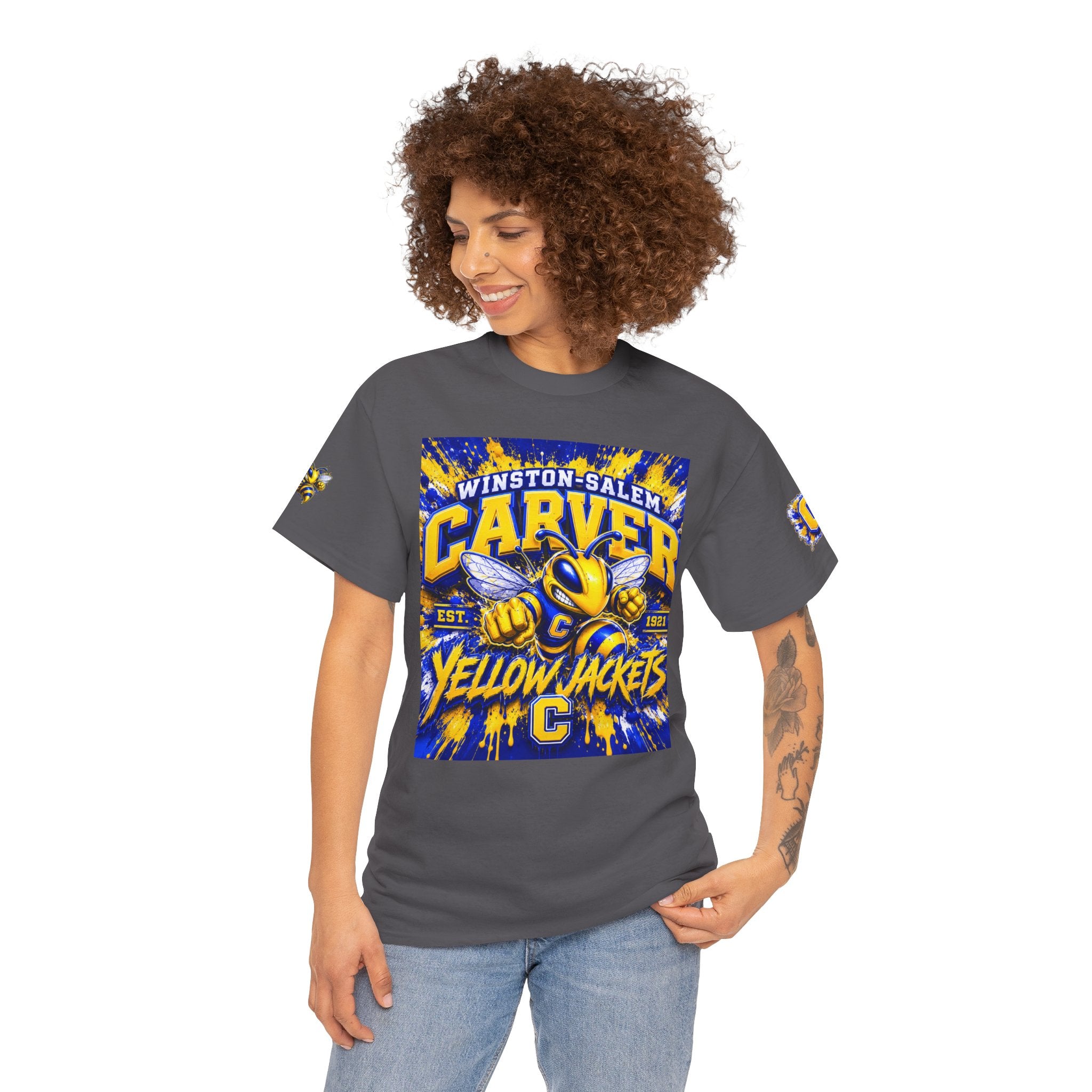 Carver Yellow Jackets T-Shirt — Winston-Salem High School Mascot Tee