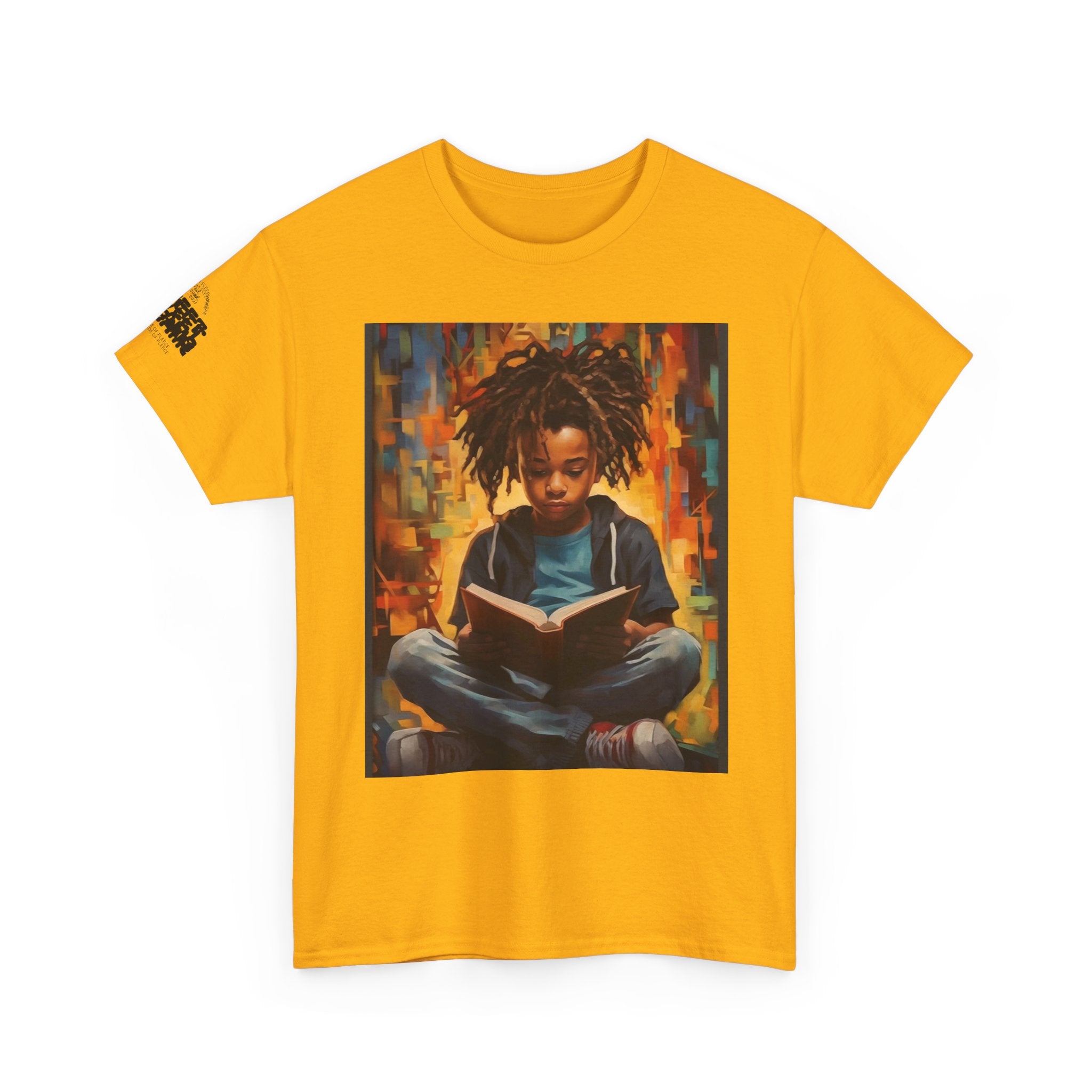 Graphic Tee — 'This Is Not A Boycott, This Is A Wealth Transfer' Back Print with Reading Child Artwork