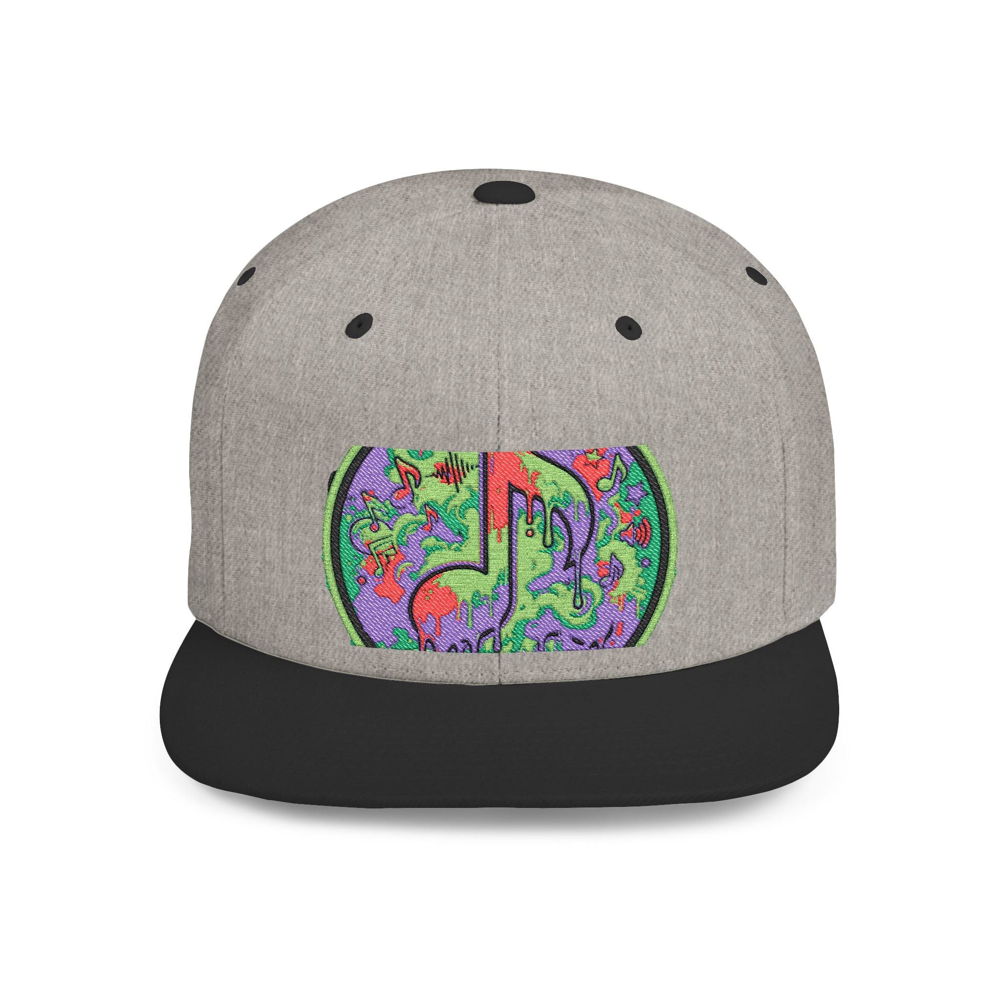 Copy of Copy of Flat Bill Snapback Hat — Retro Dance Crew Graphic Cap