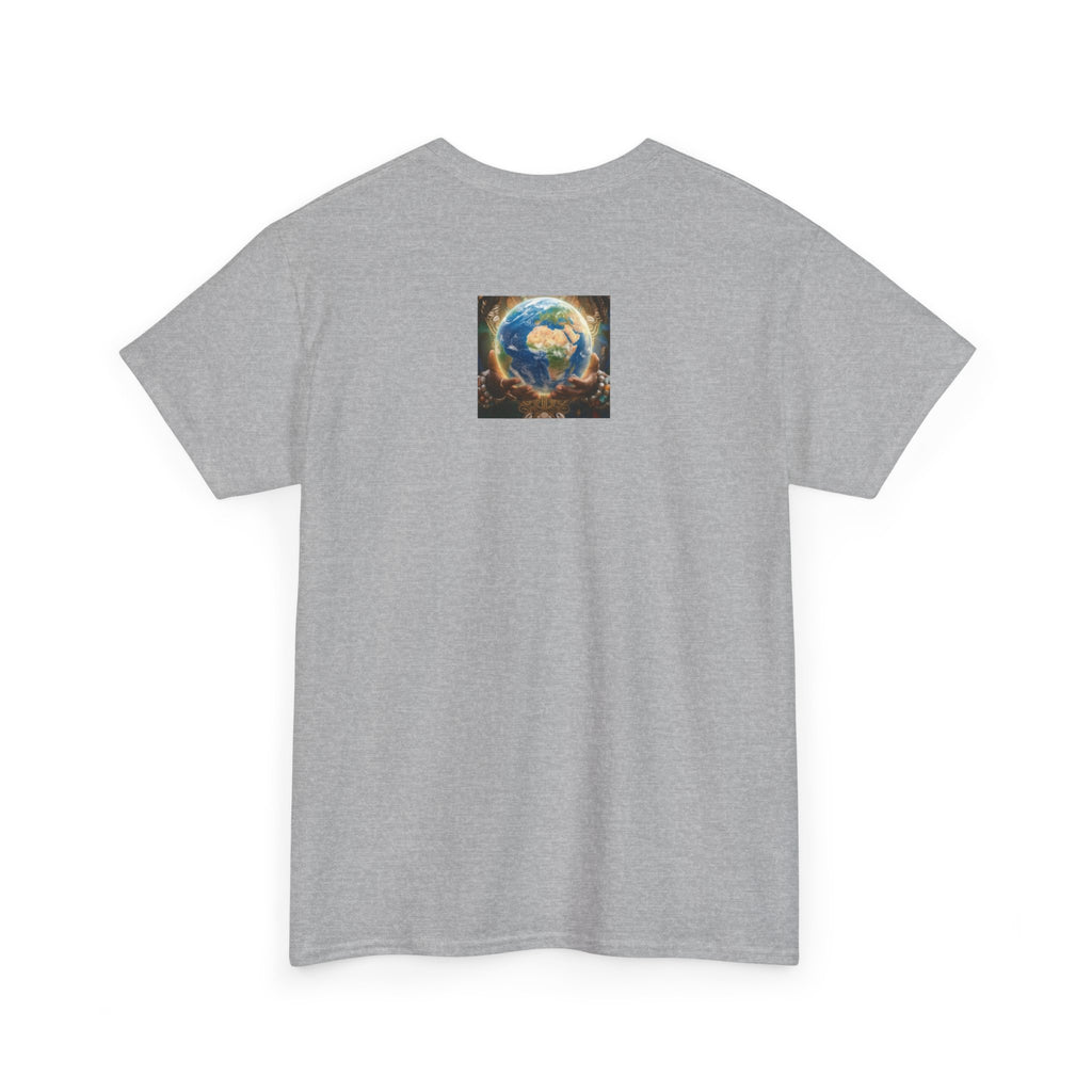 Cosmic Guardian Tee — Earth Mother Spiritual Graphic T-Shirt