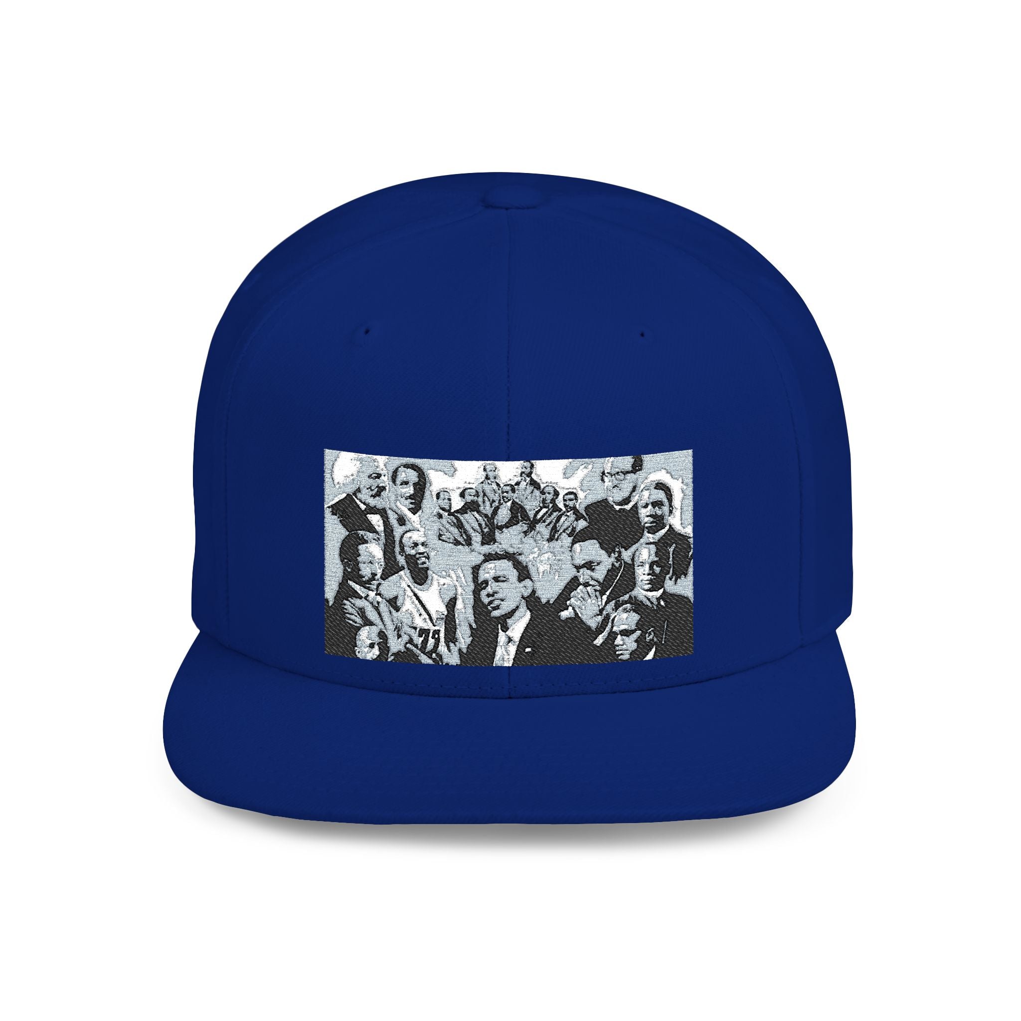 Copy of Reggae Vibes Flat Bill Snapback Hat — Colorful Rasta Music Patch