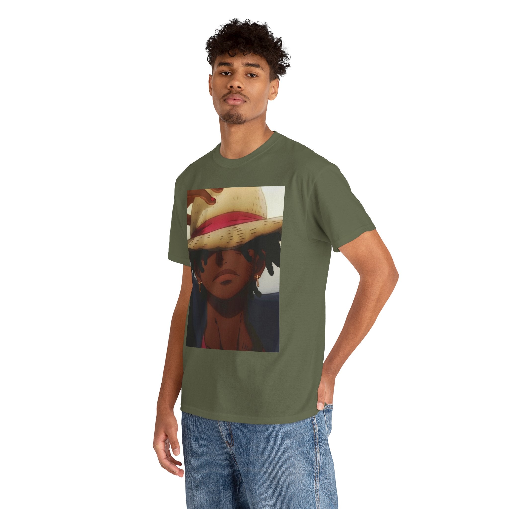 One Piece Luffy Straw Hat T‑Shirt — Anime Pirate Crew Graphic Tee