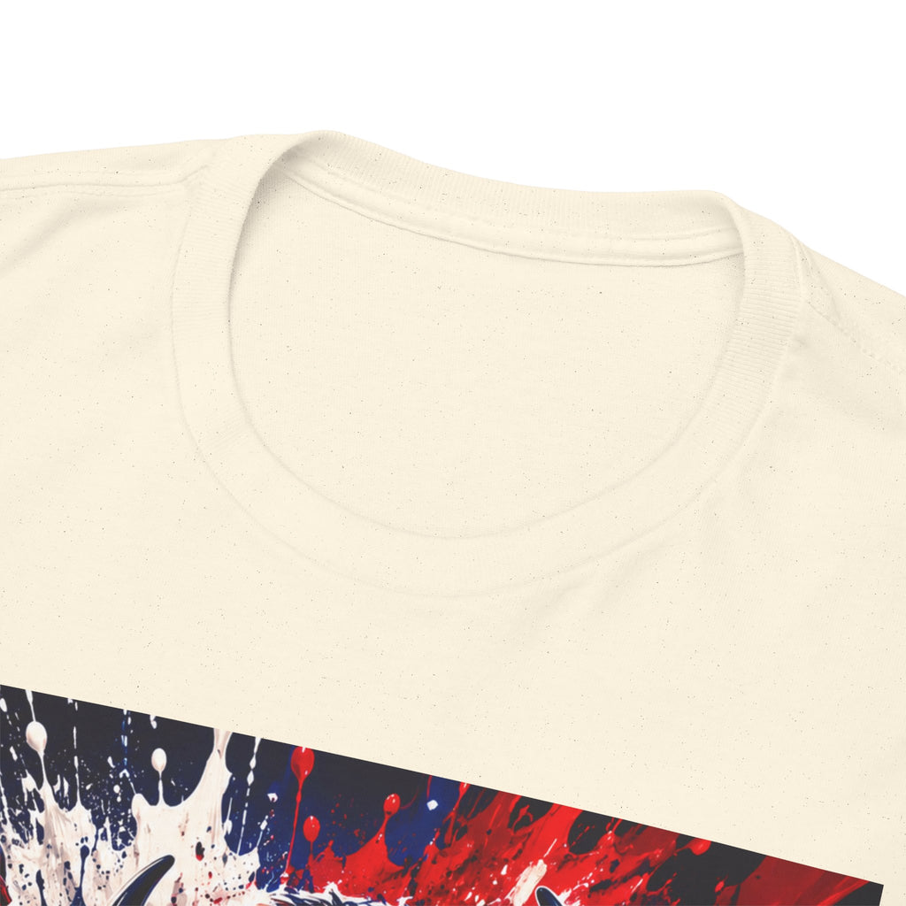 Howard University Buffalo Spirit Tee — HU Bison Red & Blue Campus Shirt
