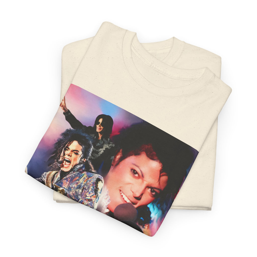 Michael Jackson Tribute Tee — Vintage Pop Collage T-Shirt