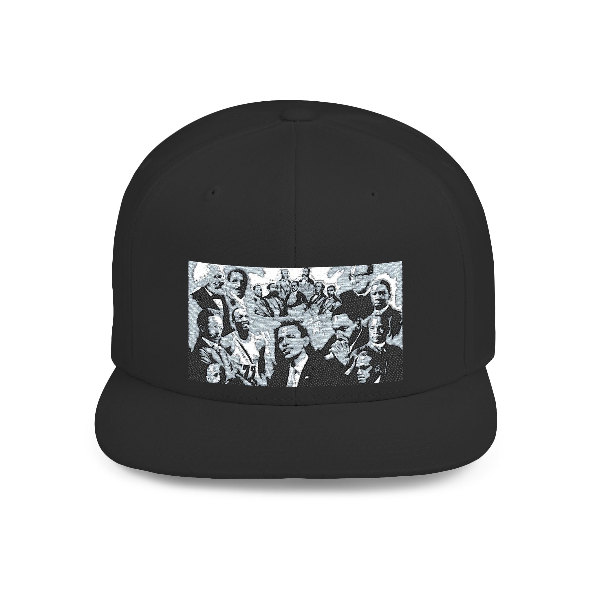Copy of Reggae Vibes Flat Bill Snapback Hat — Colorful Rasta Music Patch