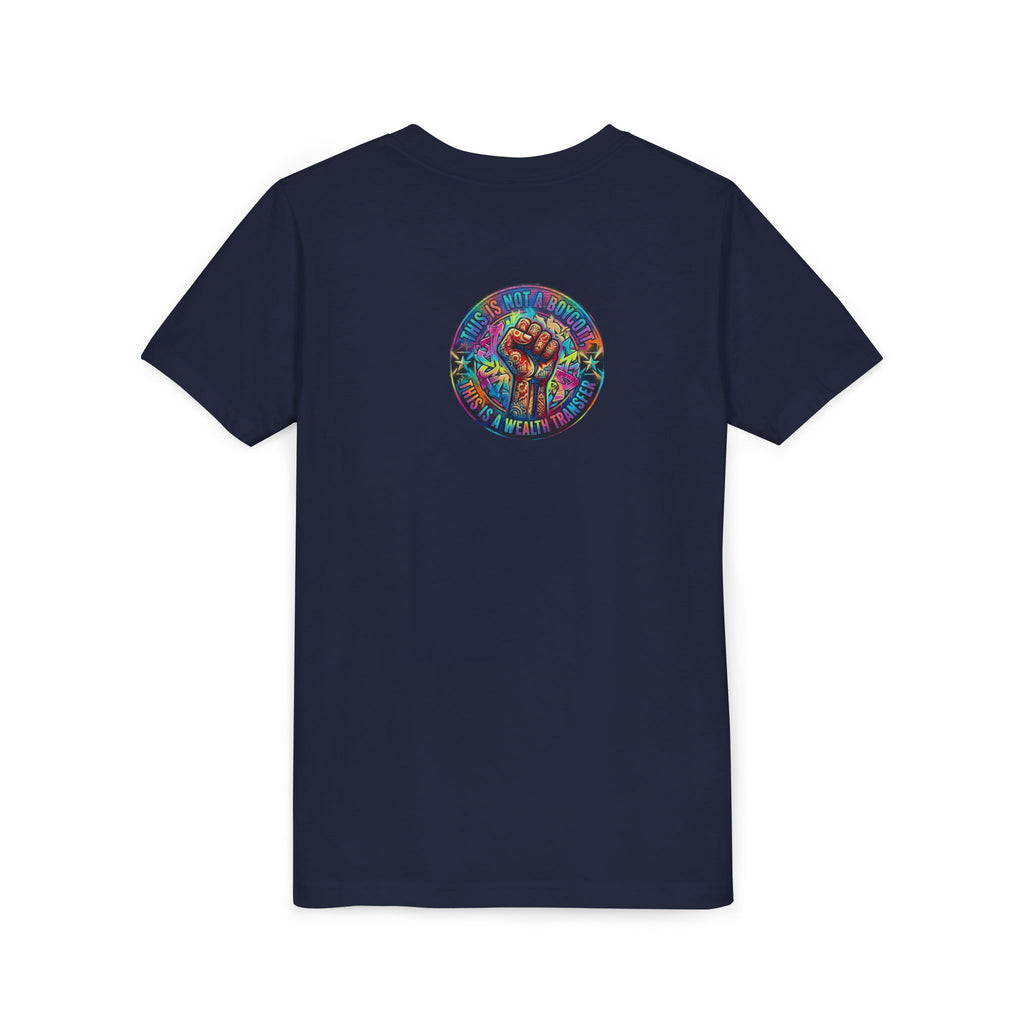 Retro Pixel Explosion Youth Tee — Smiling Avatar, Hearts, Gems & Controllers