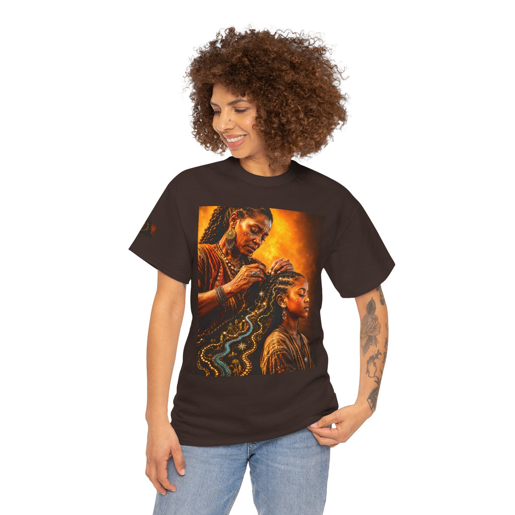 Afrocentric Braiding Tee – "This Is Not A Phase" Empowerment Graphic T-Shirt