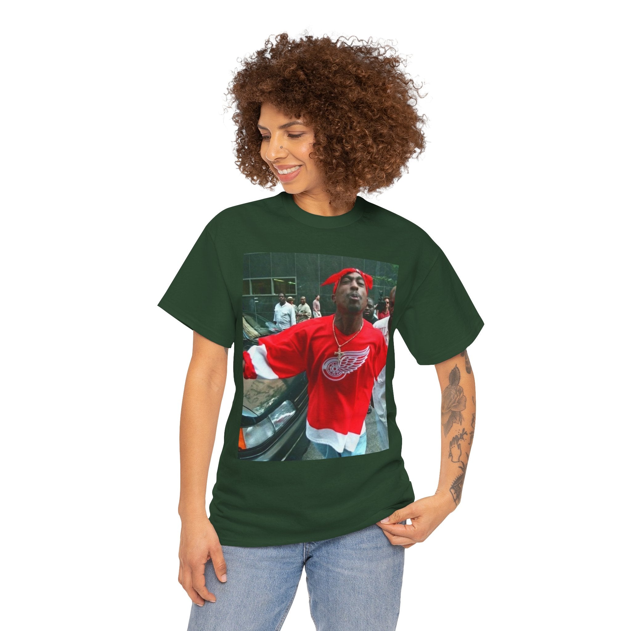 Graphic Tee — Retro Street Photo Print T-Shirt