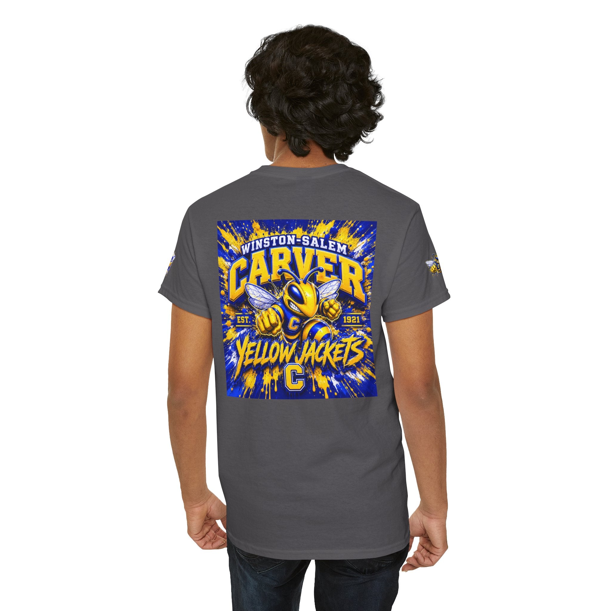 Carver Yellow Jackets Graphic T‑Shirt — Winston‑Salem School Spirit Tee