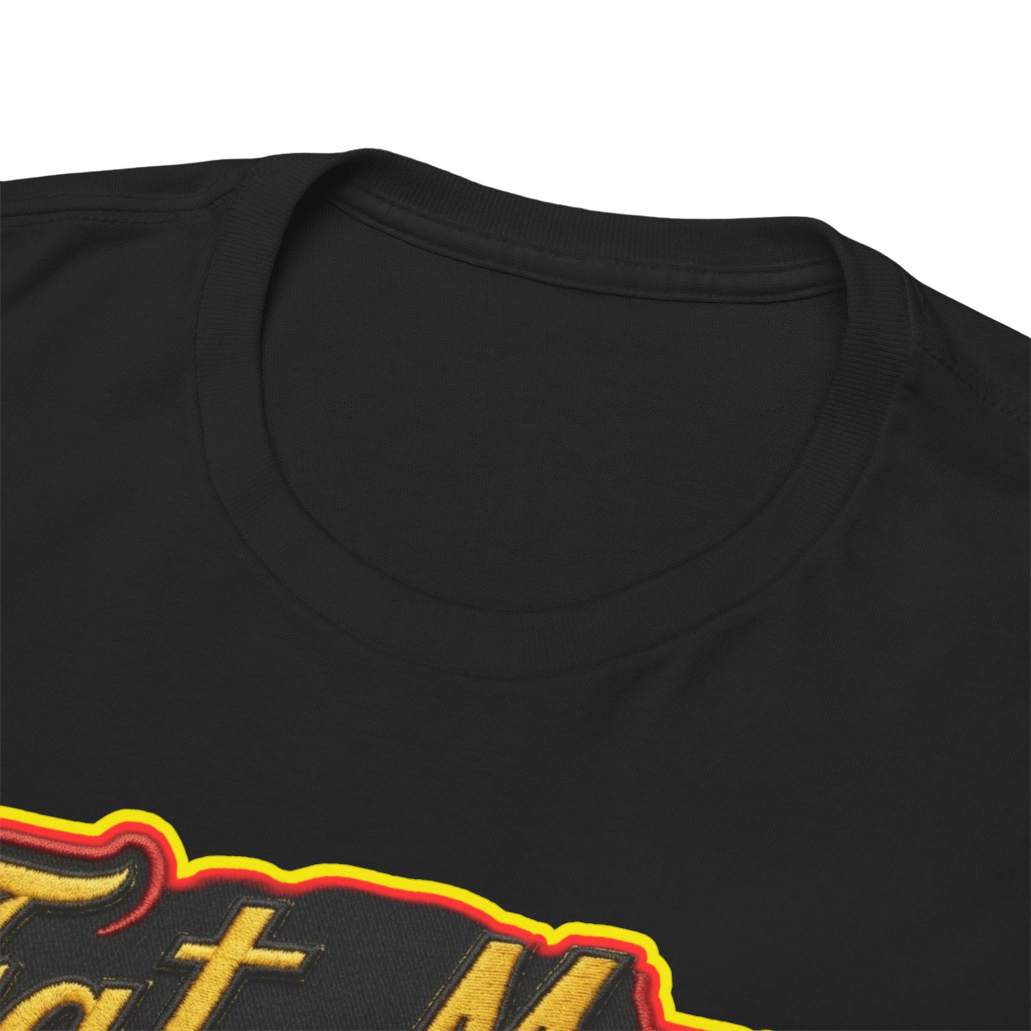 Fat Man Graphic Tee — Retro Boxing Design with '10' Back Patch