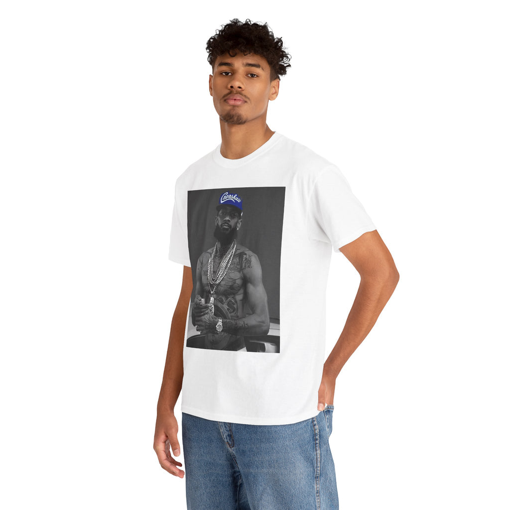 Iconic Rap Legend Photo Tee — Los Angeles Cap Graphic