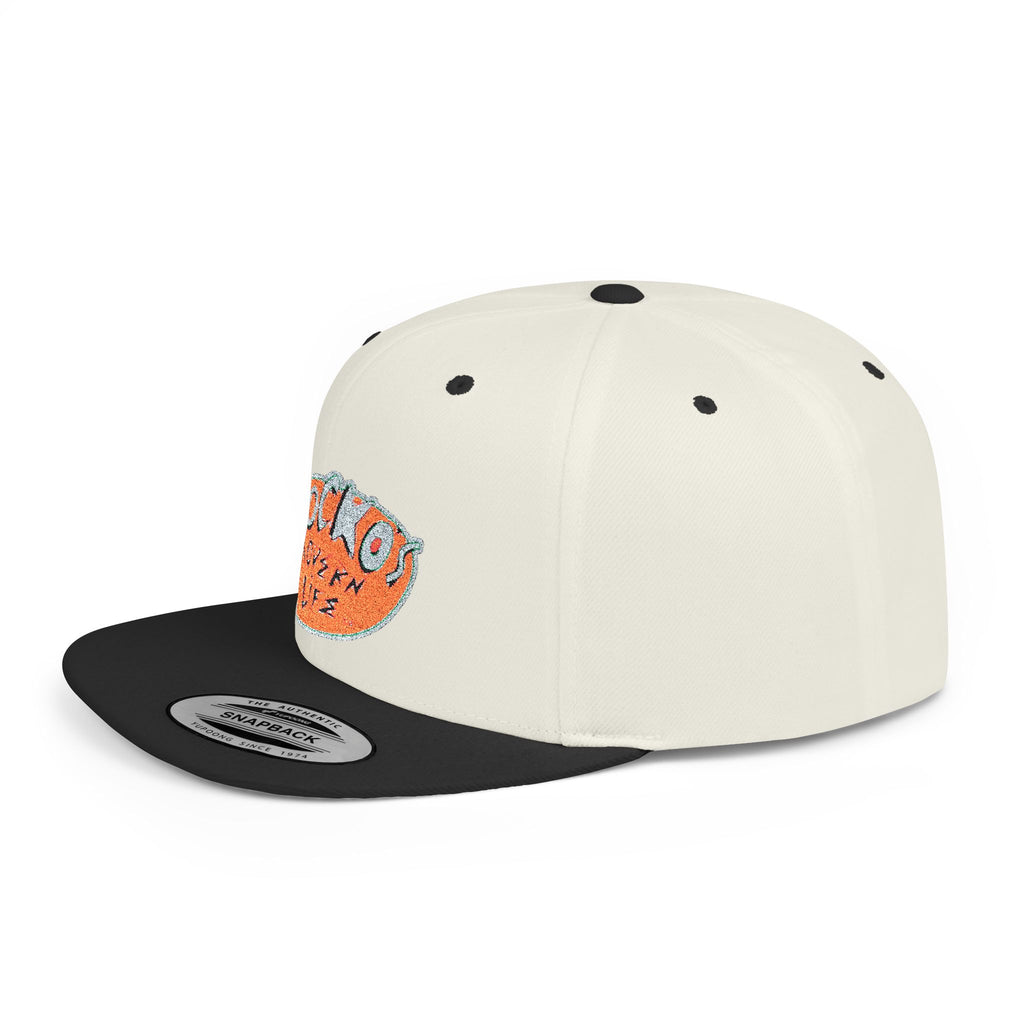 Snapback Hat — Polka Nutter Vibe Embroidered Flat-Bill Cap