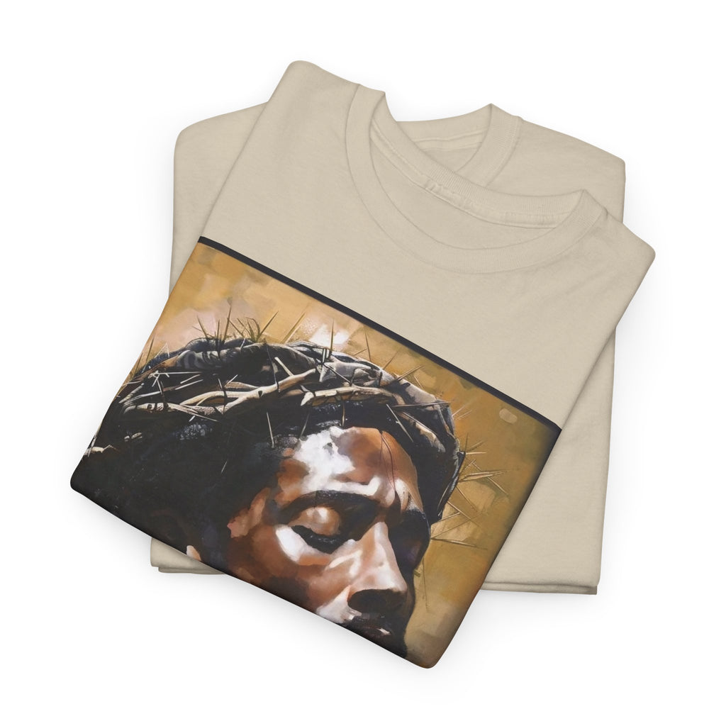 Jesus Portrait Tee with 'This Is Not A Boycott — This Is A Wealth Transfer' Back Emblem