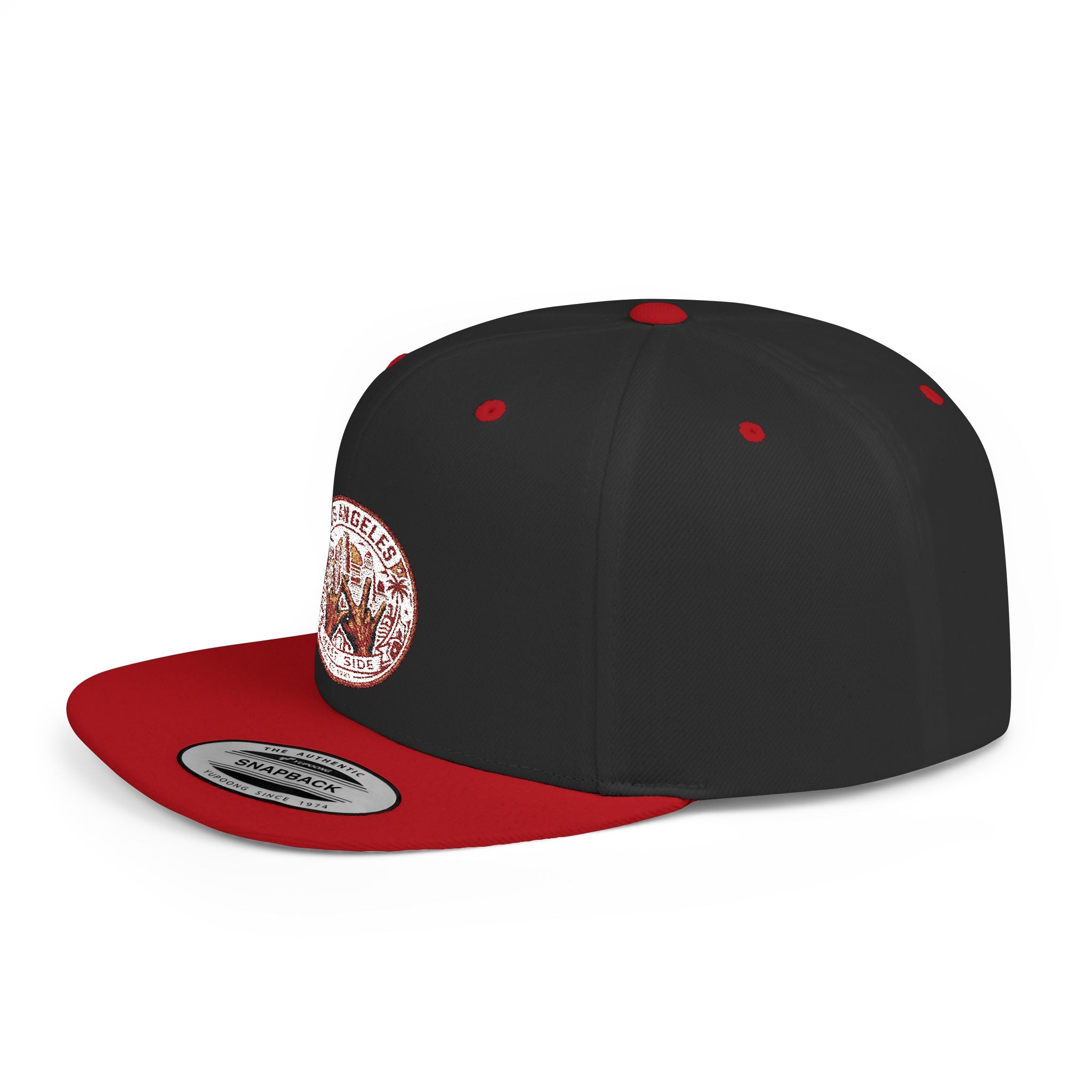 Wildflower Crown Snapback Hat — 'Little Dreamer' Floral Embroidered Flat Bill