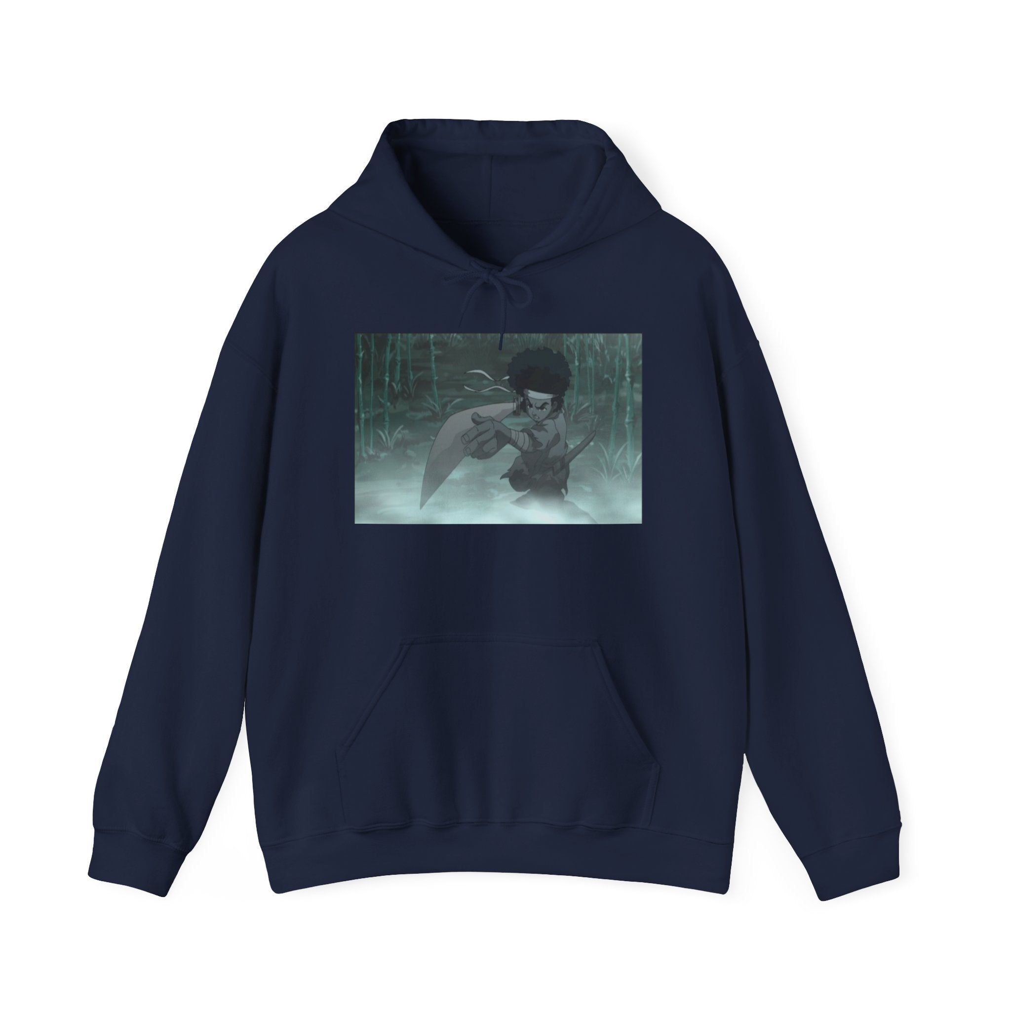 Moody Forest Angel Hoodie — Ethereal Wings Graphic Sweatshirt