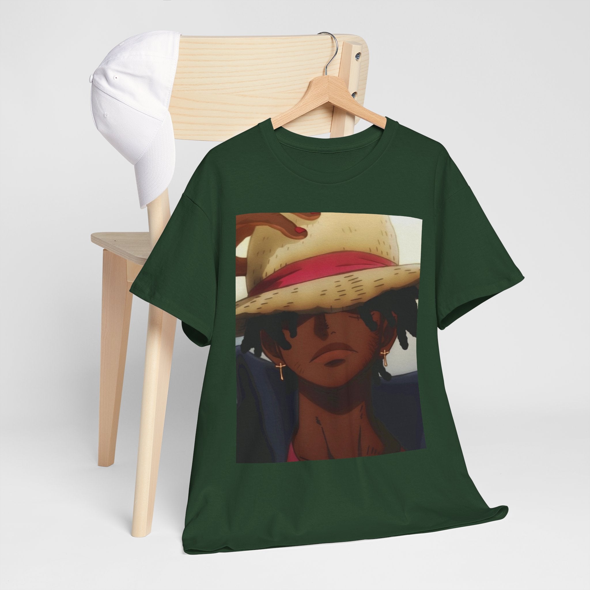 One Piece Luffy Straw Hat T‑Shirt — Anime Pirate Crew Graphic Tee