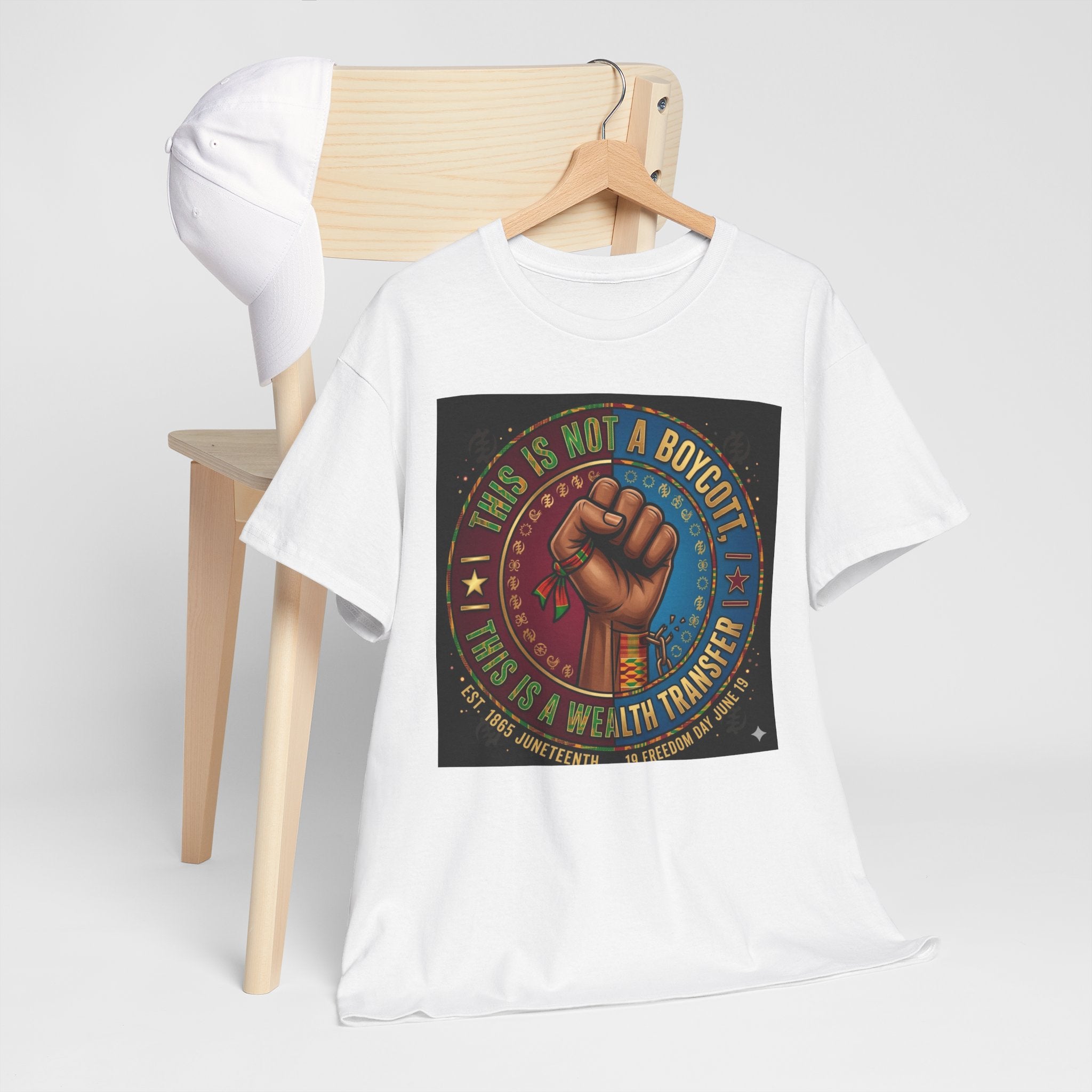 Political Activist Tee — "This Is Not a Boycott, This Is a Wealth Transfer" Fist Graphic Shirt