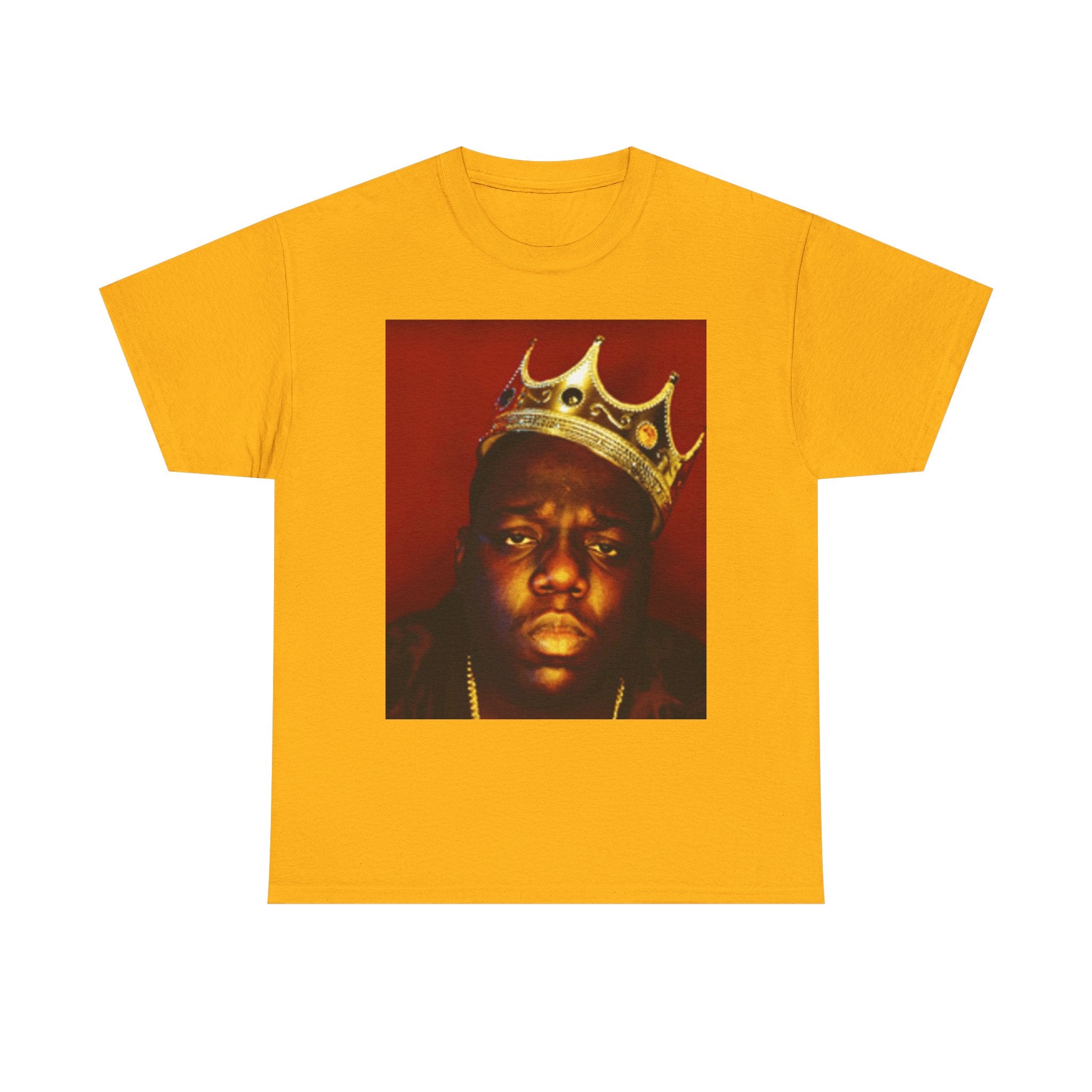 Vintage Crown Portrait Tee — Retro Hip-Hop Photo Graphic T-Shirt