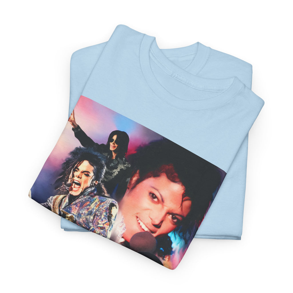 Michael Jackson Tribute Tee — Vintage Pop Collage T-Shirt