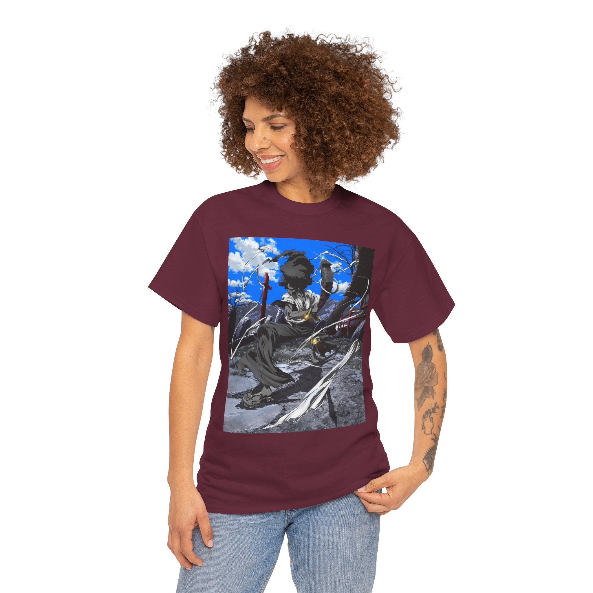 Afro Samurai Graphic Tee — Anime Streetwear T‑Shirt
