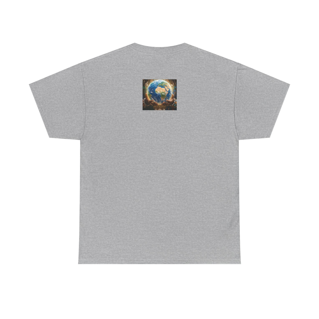 Cosmic Guardian Tee — Earth Mother Spiritual Graphic T-Shirt