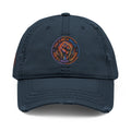 Distressed Embroidered Dad Hat — Colorful Empowerment Patch