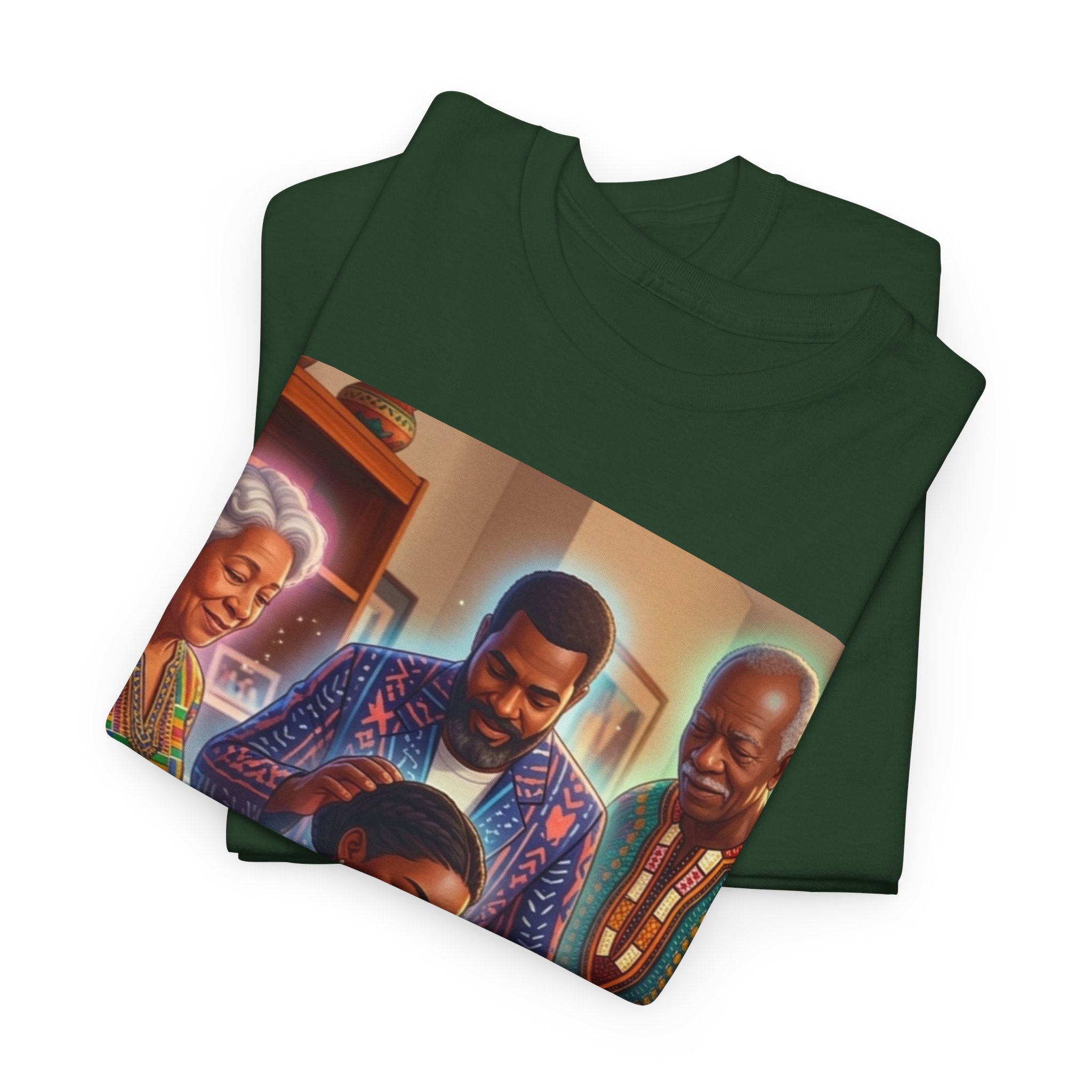 Black Family Study Night T-Shirt — Inspirational Afrofuturist Classroom Artwork