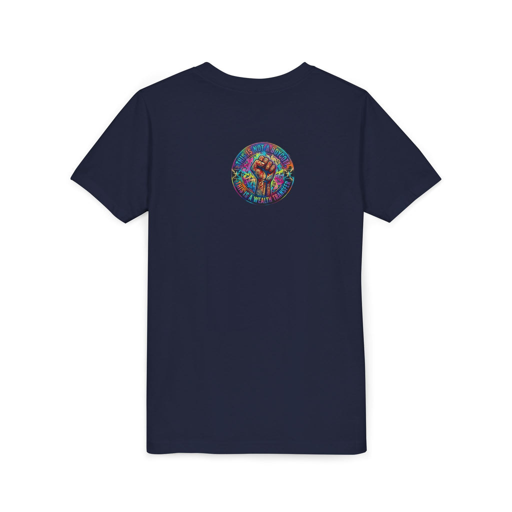 Youth Trophy Lightning Tee — Winning Kids' Short Sleeve Shirt with Stars & Confetti