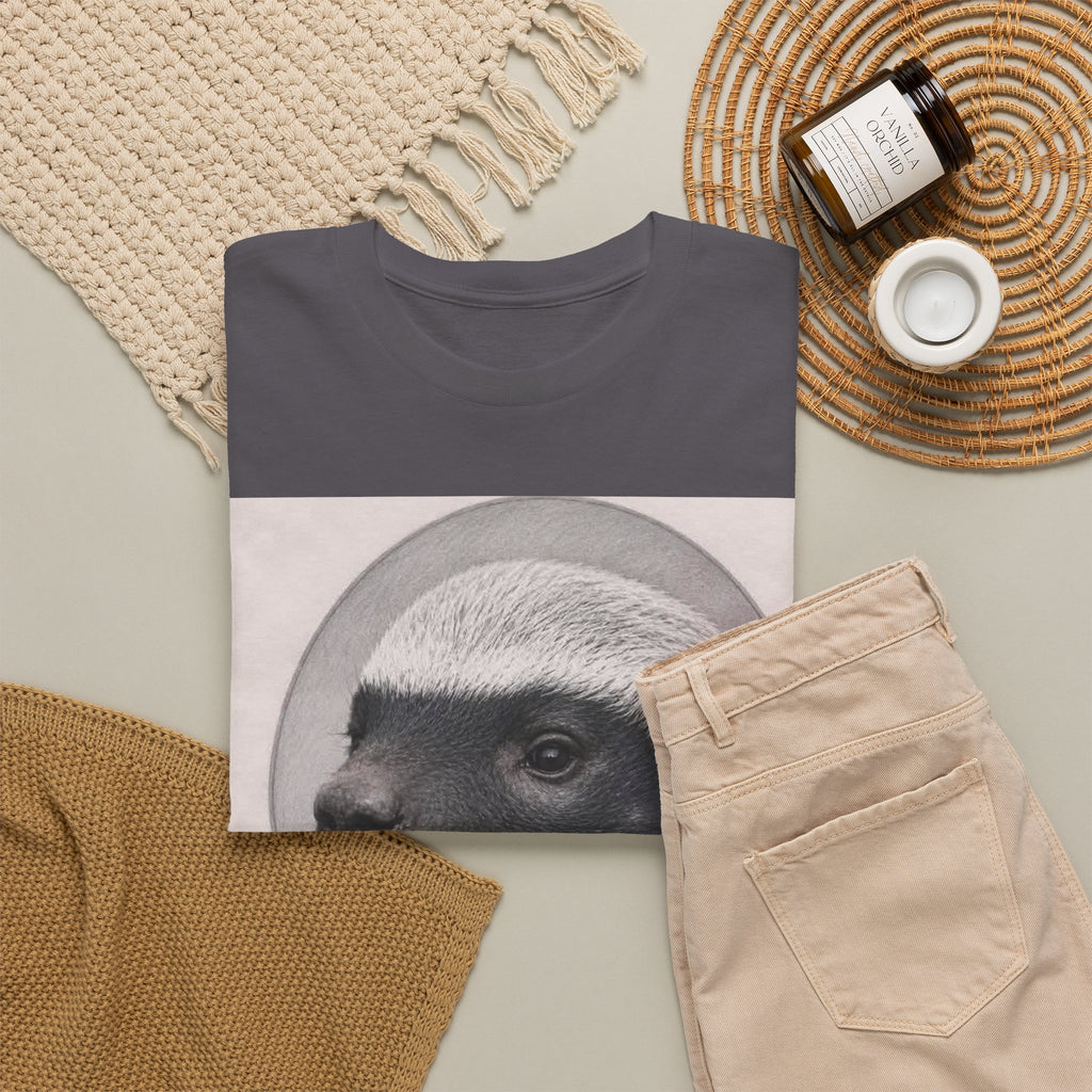 Badger Portrait Tee — "Which One of Y’all MF Said Something About a Home?" Graphic T‑Shirt