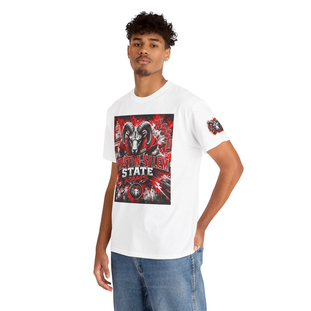 Winston‑Salem State Rams Ram Head Tee — Bold College Spirit T‑Shirt