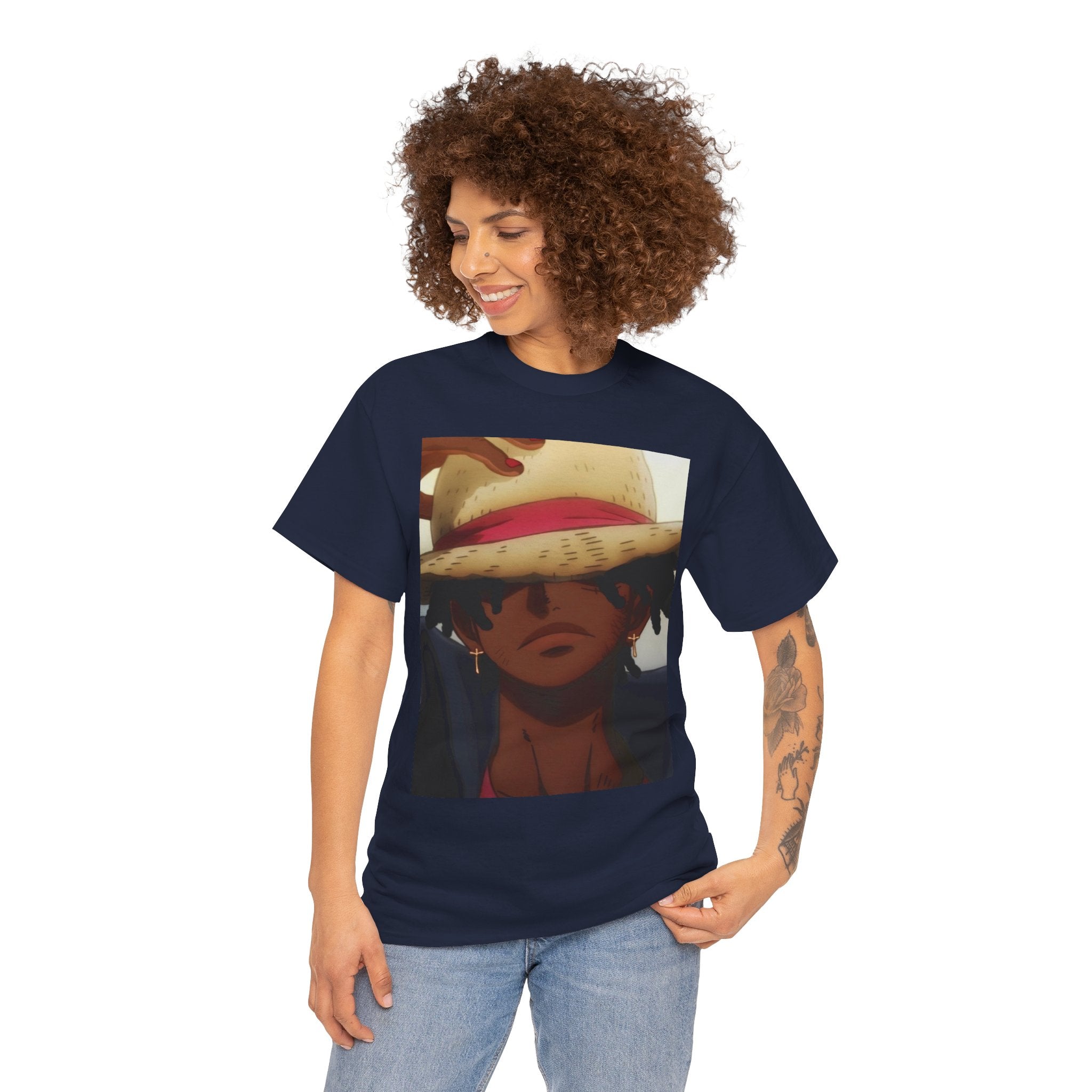 One Piece Luffy Straw Hat T‑Shirt — Anime Pirate Crew Graphic Tee