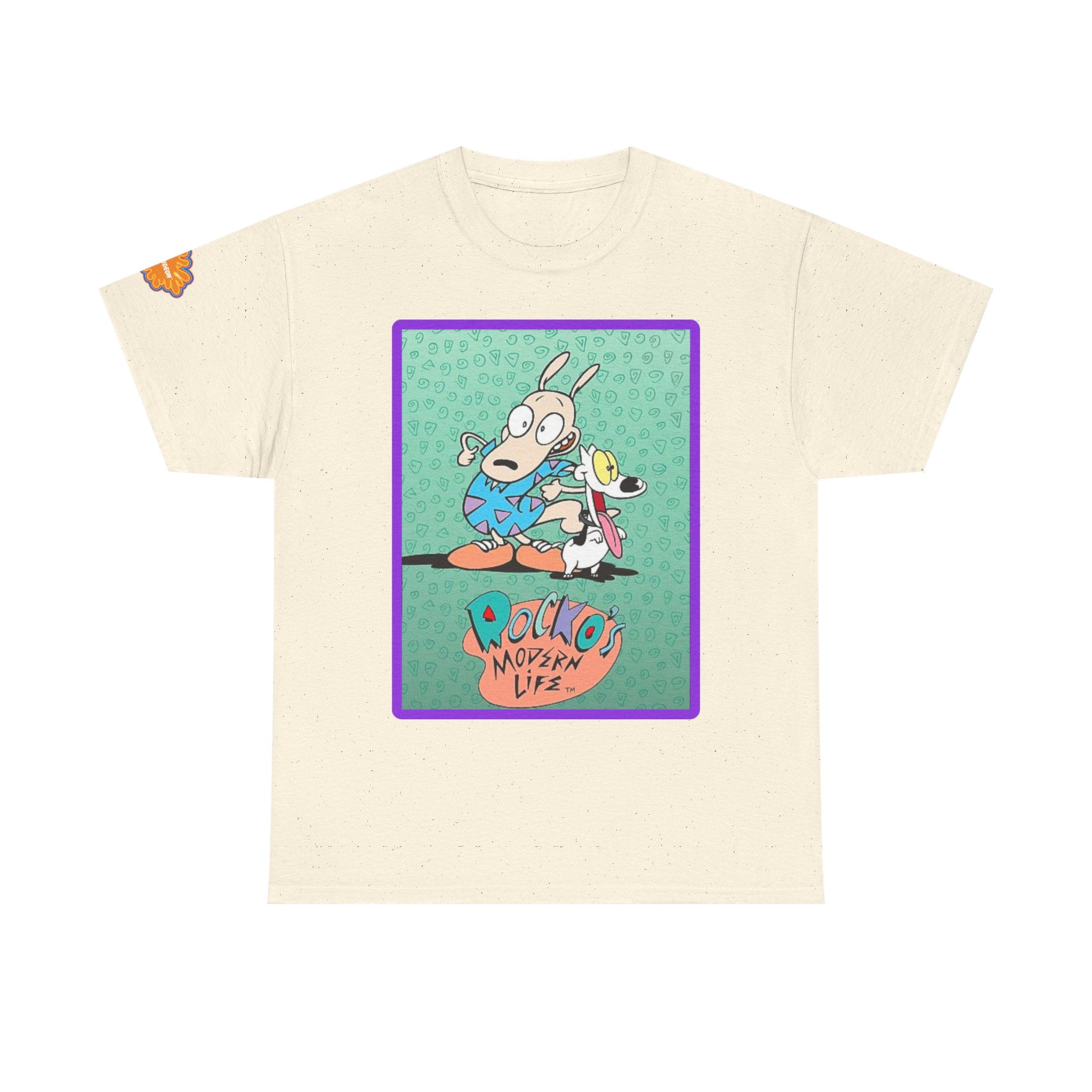 Rocko's Modern Life Cartoon Tee — Retro 90s Nicktoons Graphic T-Shirt