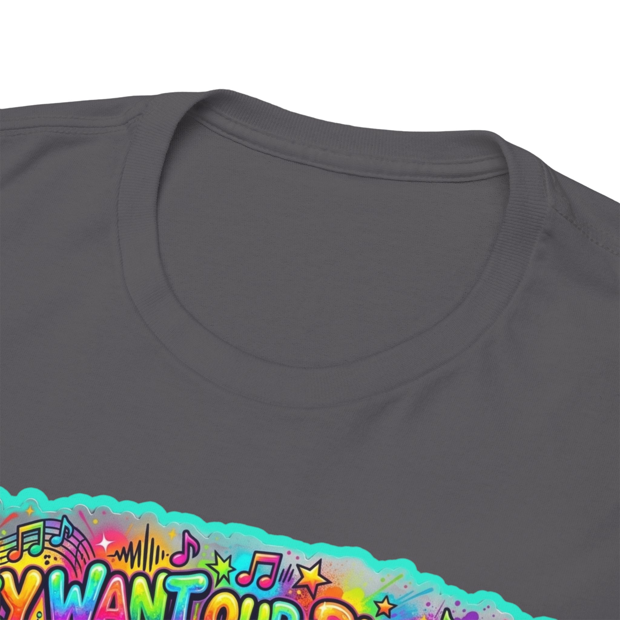 Music Vibes Tee — “They Want Our Rhythm But They Don’t Want Our Blues” Psychedelic Drip Note T-Shirt