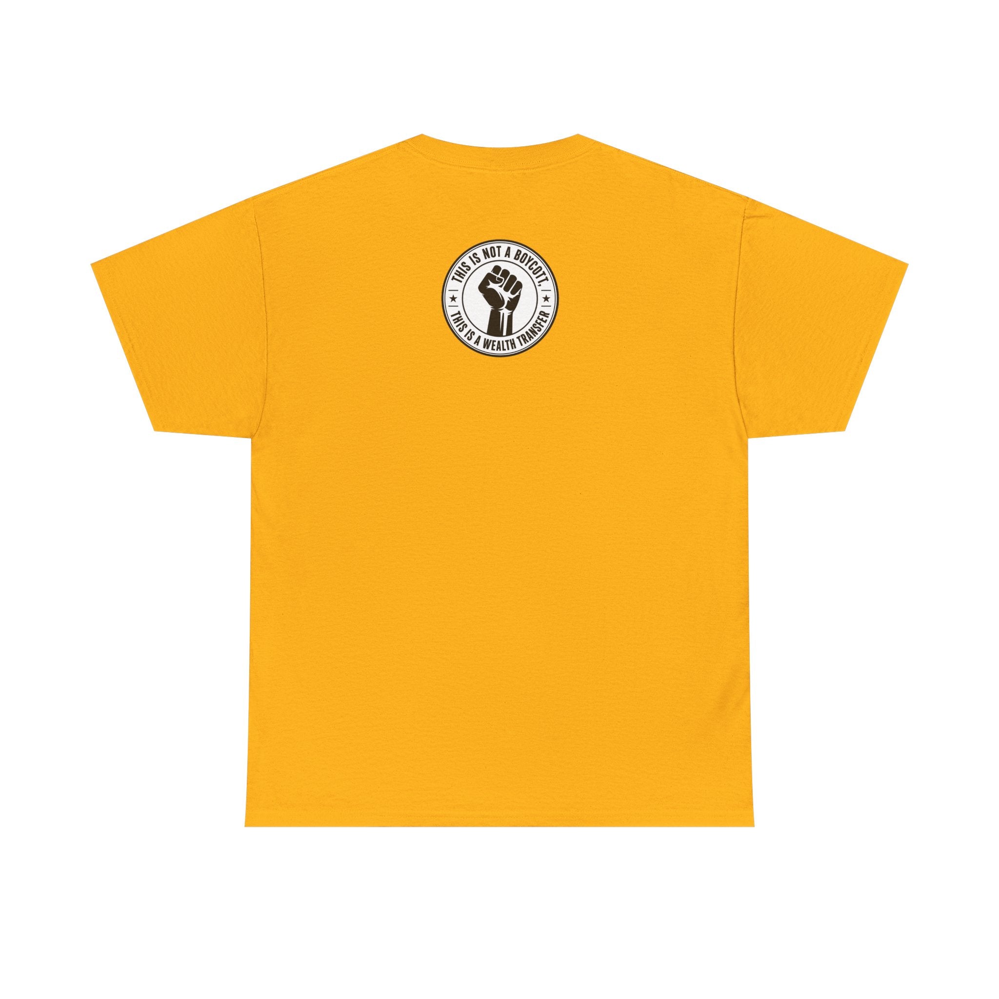 Graphic Tee — Retro Portrait Front with Black Power Fist Back