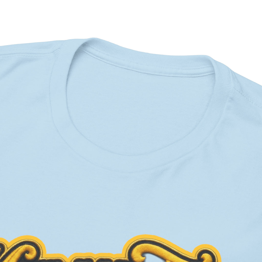 Melanated 19 Graphic Tee — Retro Script Logo & Gold Number Baseball Shirt
