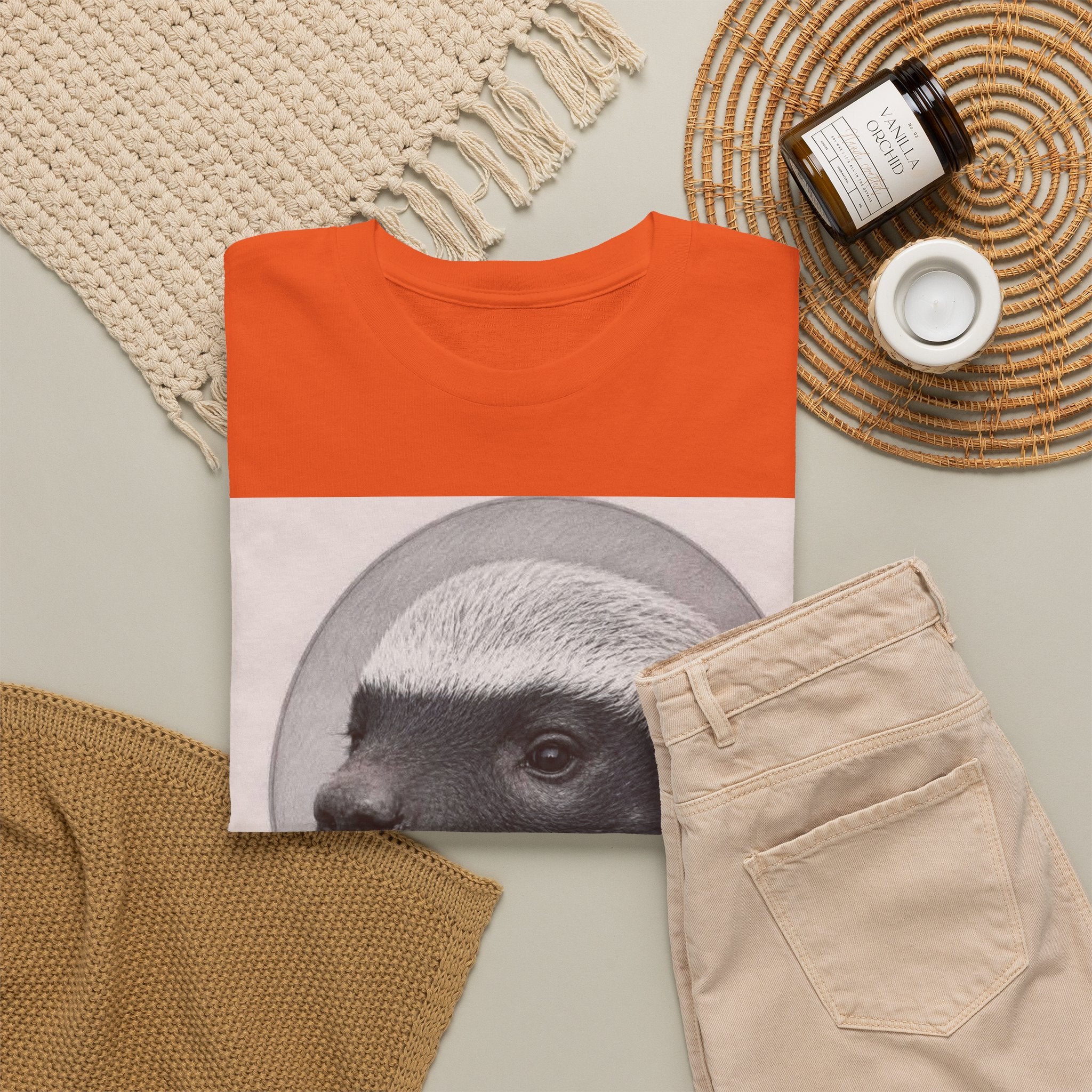 Badger Portrait Tee — "Which One of Y’all MF Said Something About a Home?" Graphic T‑Shirt