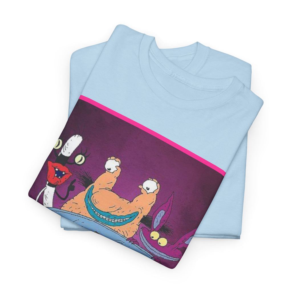 Real Monsters Vintage Cartoon T-Shirt — Nickelodeon Rugrats Crew Tee