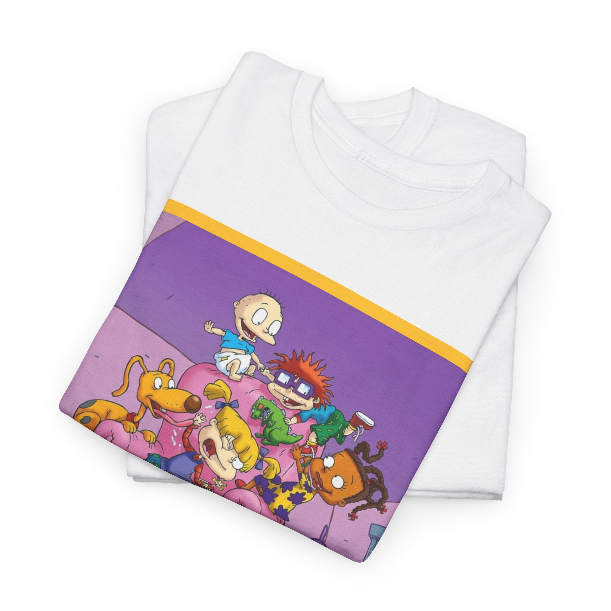 Rugrats Character Collage Tee — Retro Nickelodeon Kids Cartoon T-Shirt