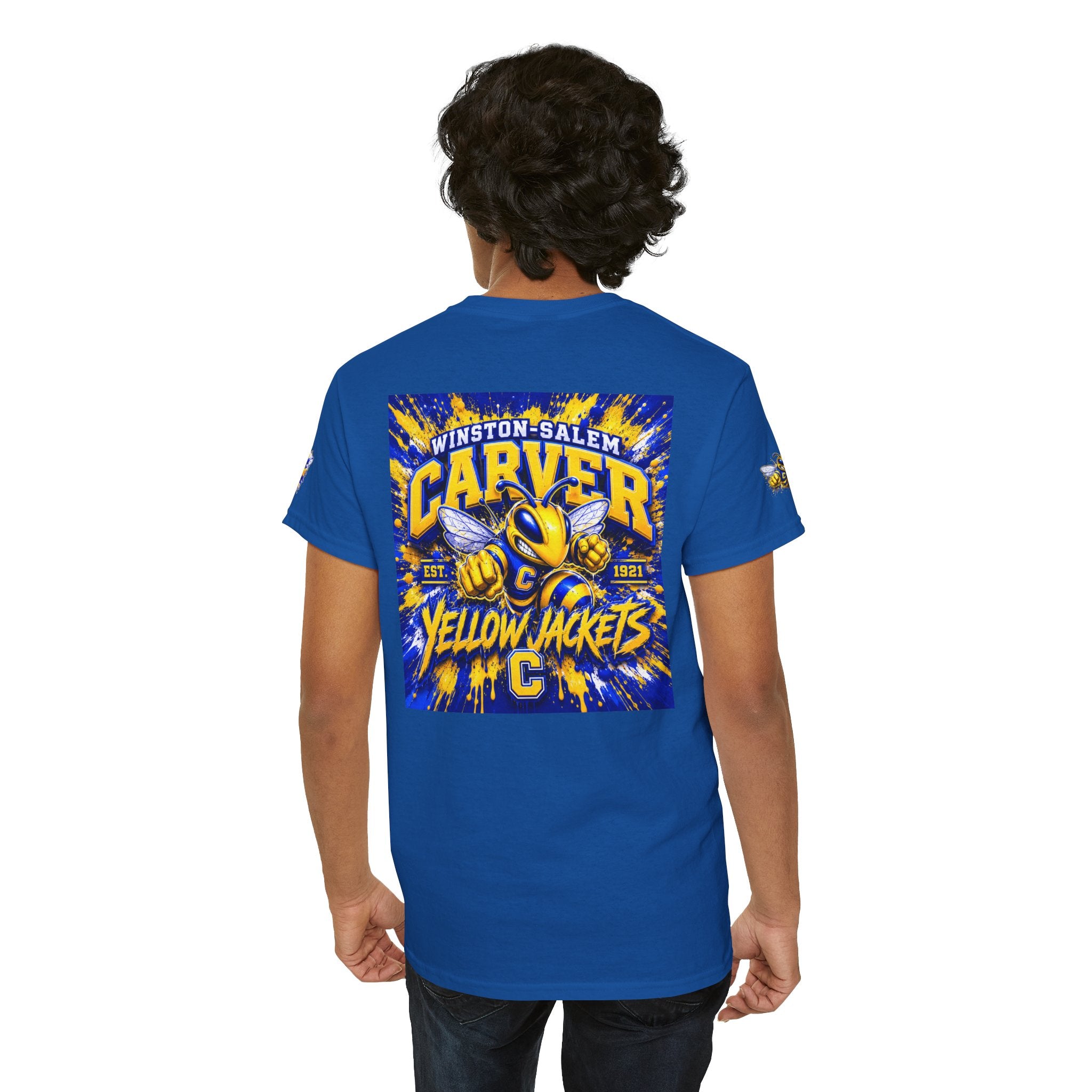 Carver Yellow Jackets Graphic T‑Shirt — Winston‑Salem School Spirit Tee