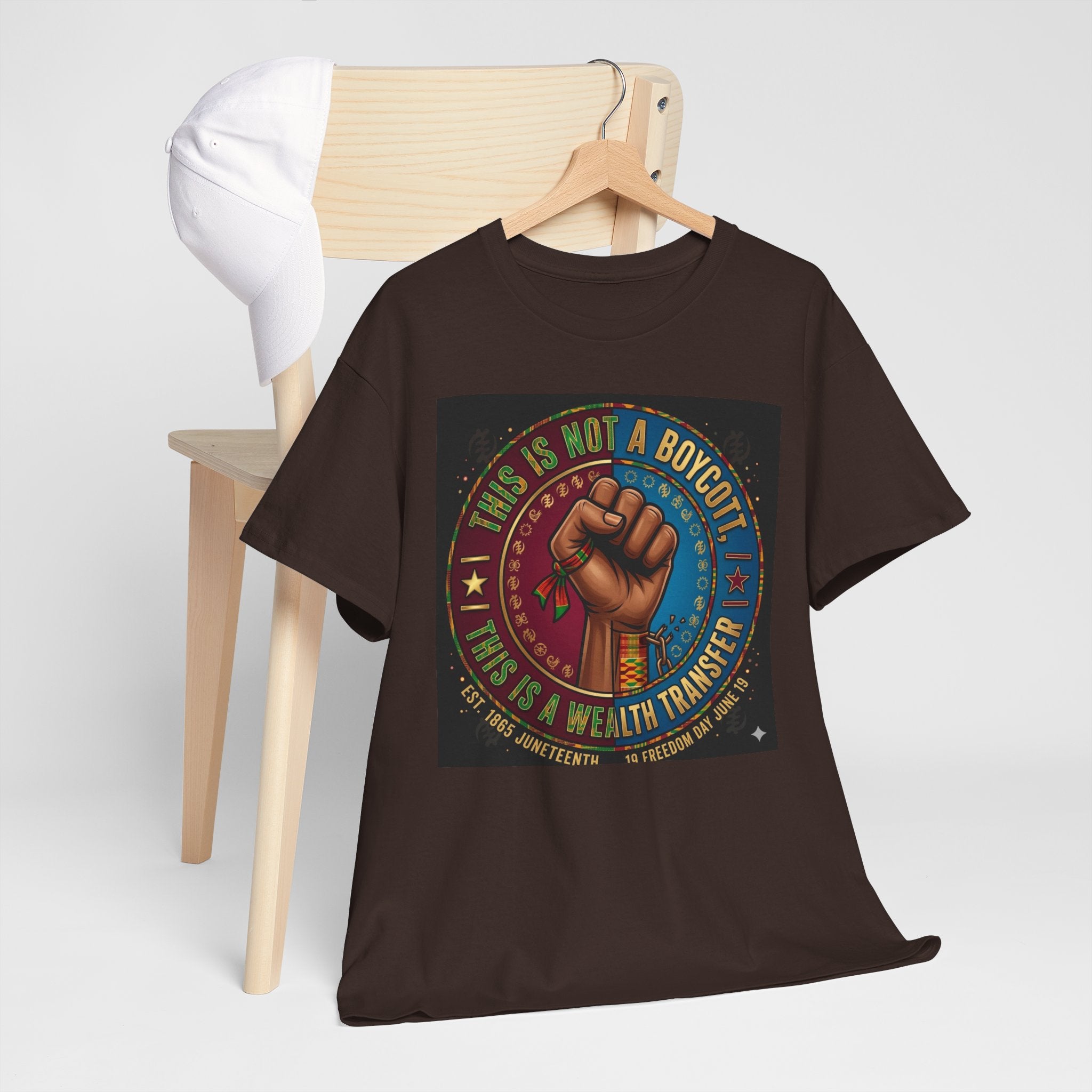 Political Activist Tee — "This Is Not a Boycott, This Is a Wealth Transfer" Fist Graphic Shirt