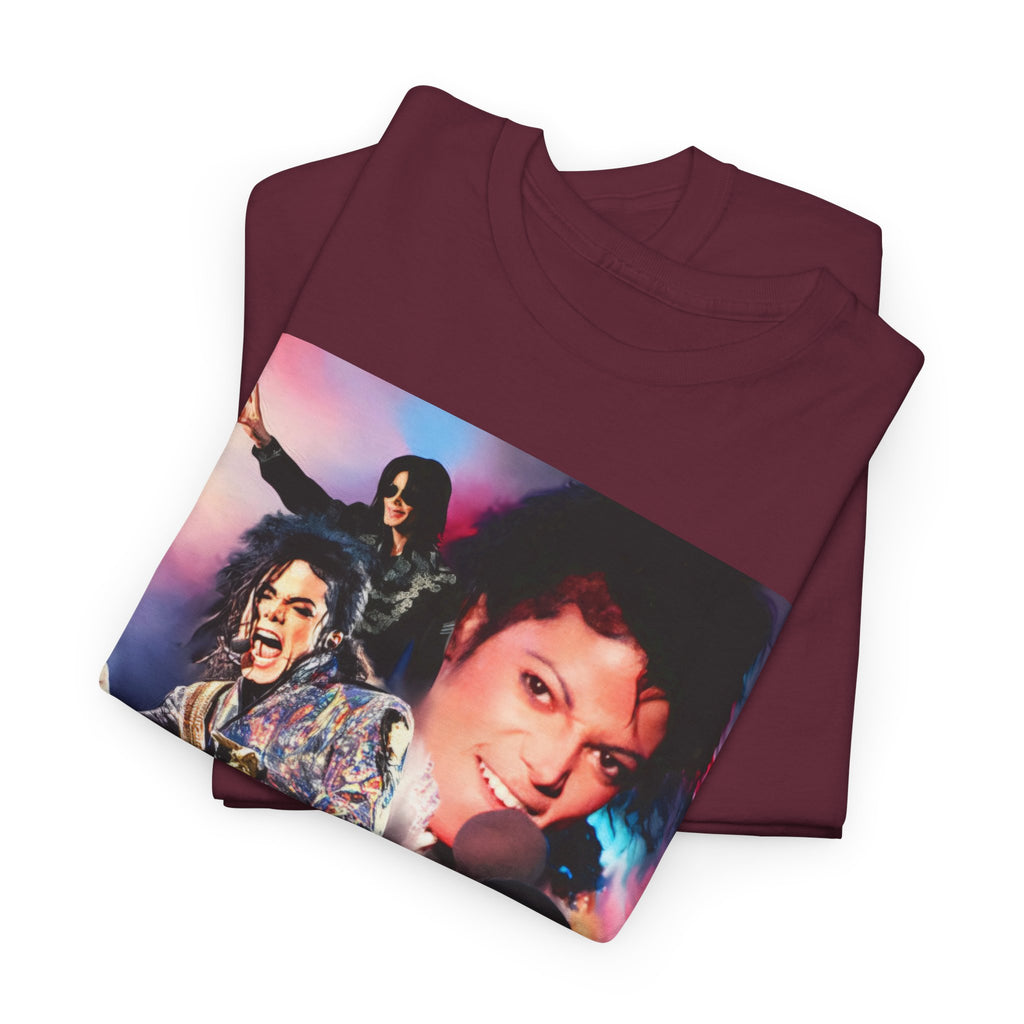 Michael Jackson Tribute Tee — Vintage Pop Collage T-Shirt