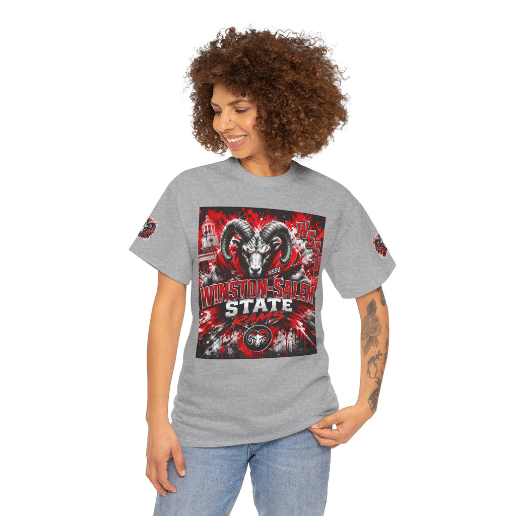 Winston‑Salem State Rams Ram Head Tee — Bold College Spirit T‑Shirt