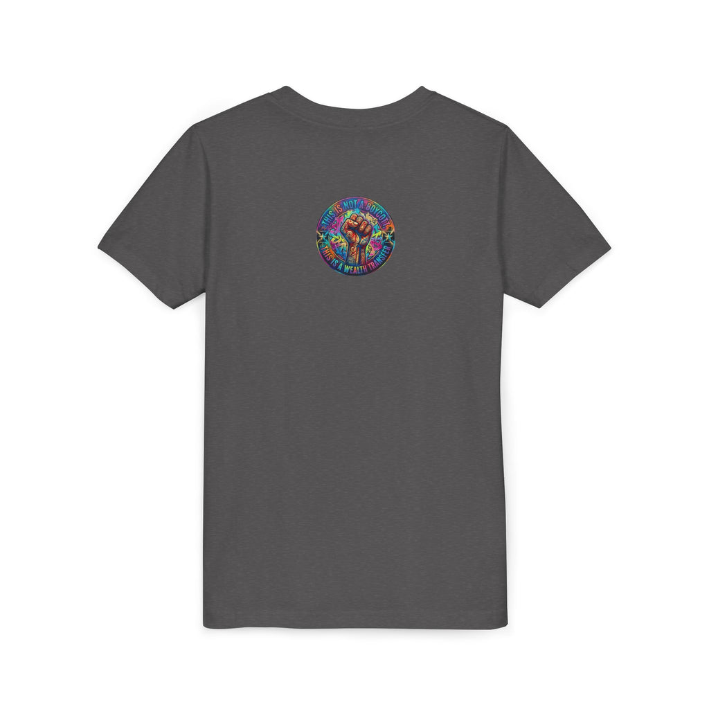 Neon Power Button Tee — Gamer Screen Escape Youth T-Shirt