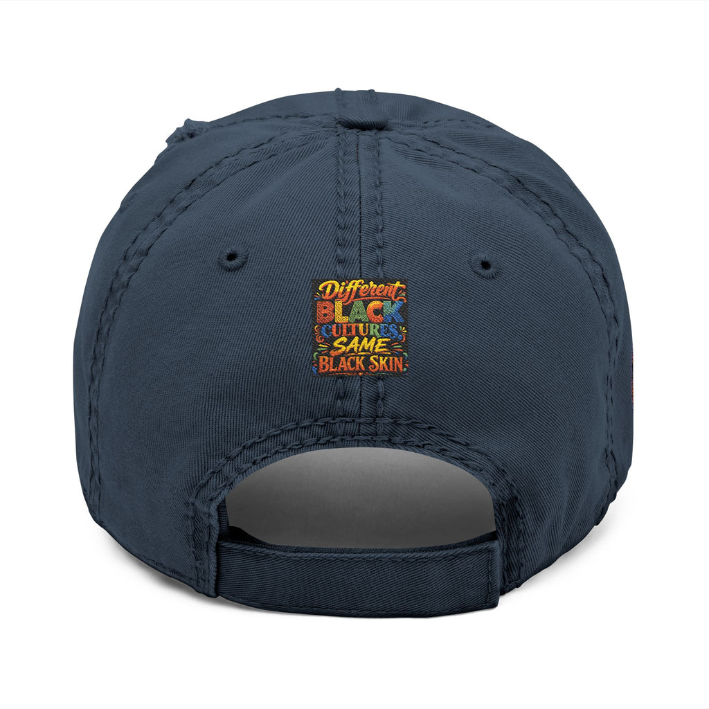 Distressed Embroidered Dad Hat — Colorful Empowerment Patch