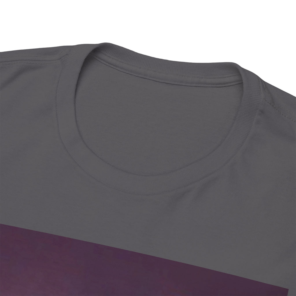 Basketball Jumpman Tee — Retro Skyline Graphic T-Shirt with Red Fist Back Emblem