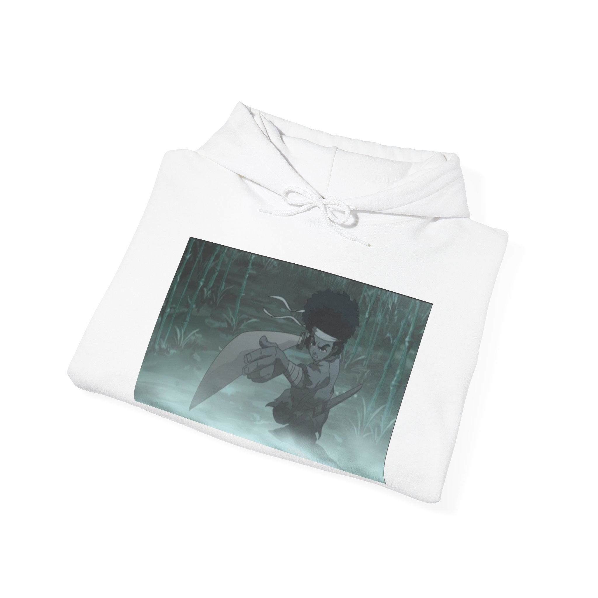 Moody Forest Angel Hoodie — Ethereal Wings Graphic Sweatshirt